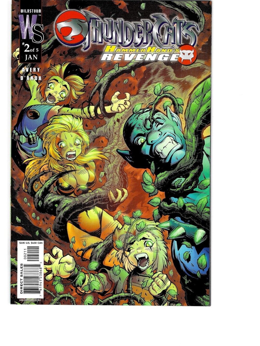 Thundercats Hammerhand's Revenge #2b 2004 WildStorm Productions Variant - Mint